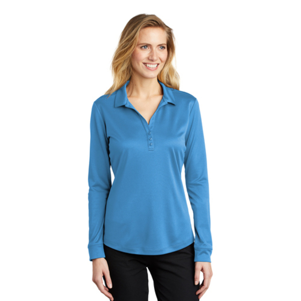 Port Authority ® Ladies Silk Touch™ Performance Long Sleeve Polo