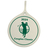 Beige circle resort tag