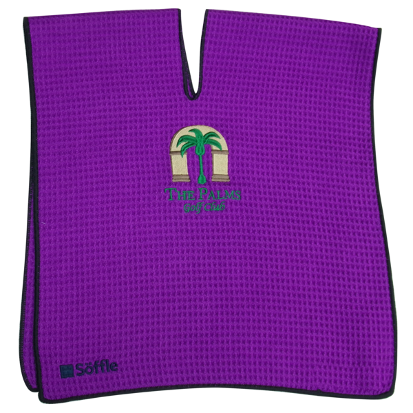 Towel soffle deep waffle 16x40 purple copy