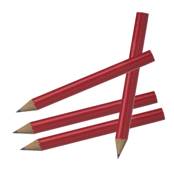 Round Pencils without Eraser - Red