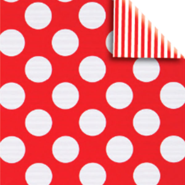 Red Dot & Stripe  Gift Wrap