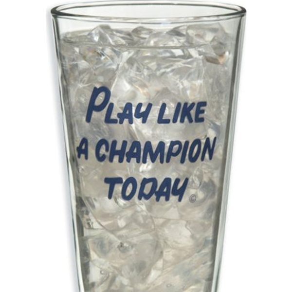 Play Like A Champion Today 16 Oz Pint Glass
